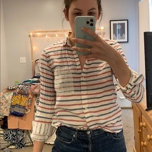 Madewell Striped Parisian Oxford